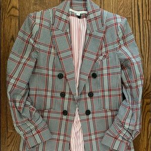 Veronica beard plaid dickey blazer